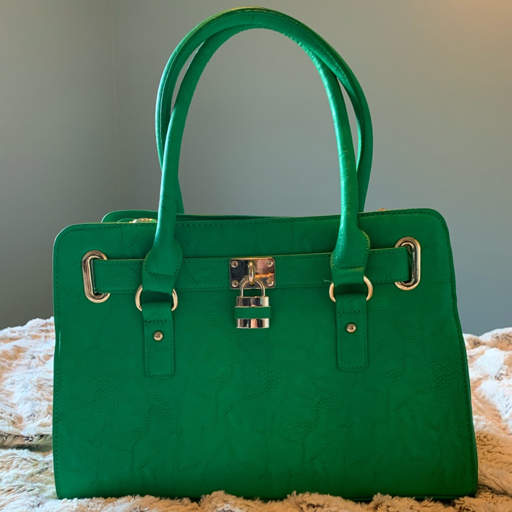 Green handbag
